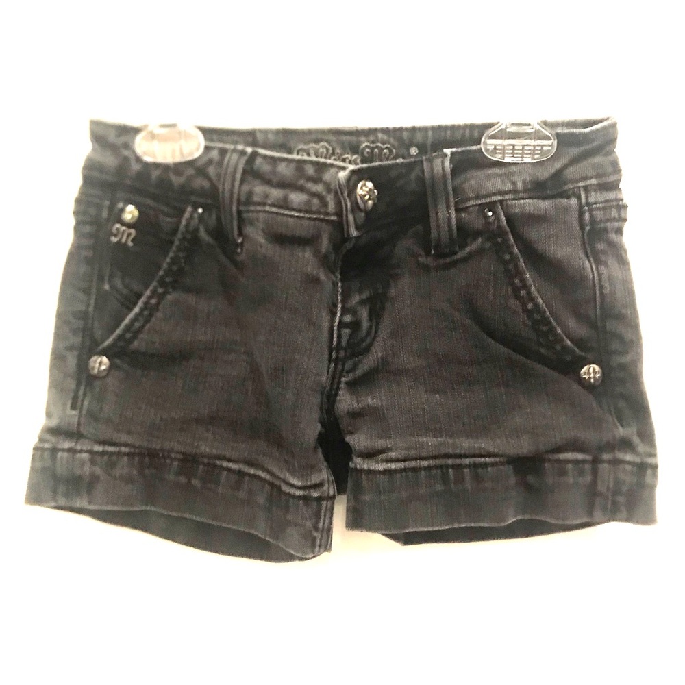 Miss Me Black Jean Shorts